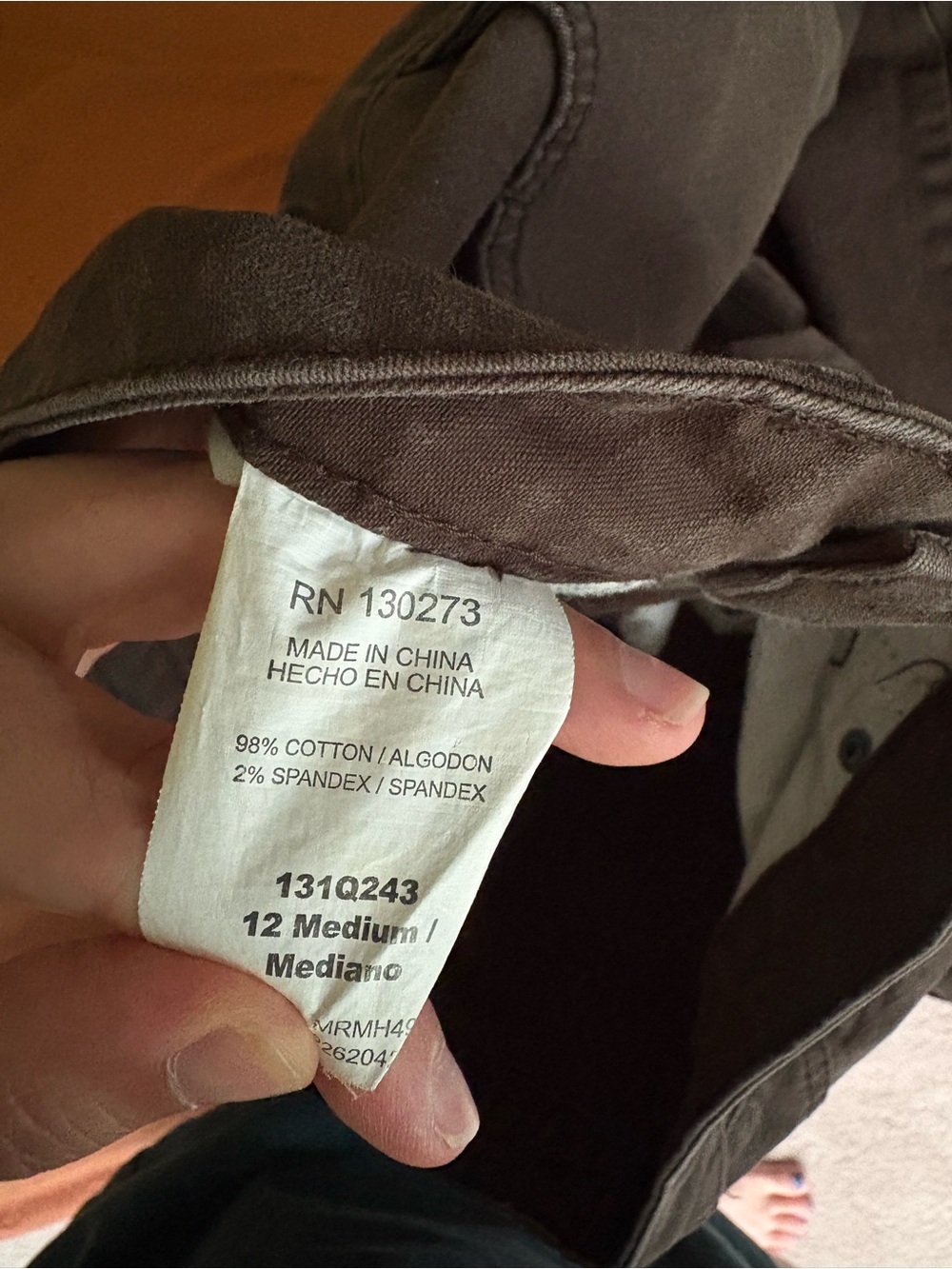 Lee Riders Brown Capris - Picture 5 of 5